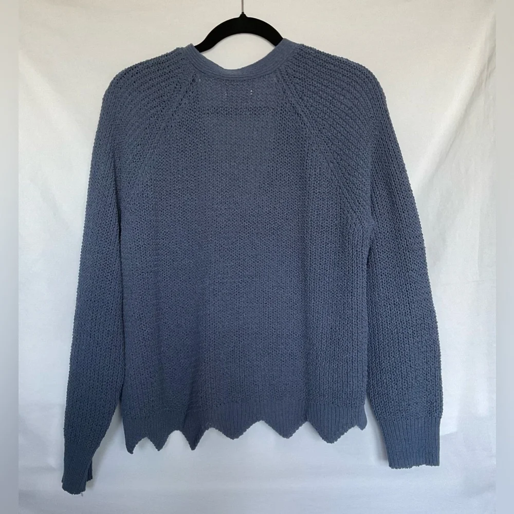 LC Lauren Conrad Blue Cardigan Sweater Classic Knit